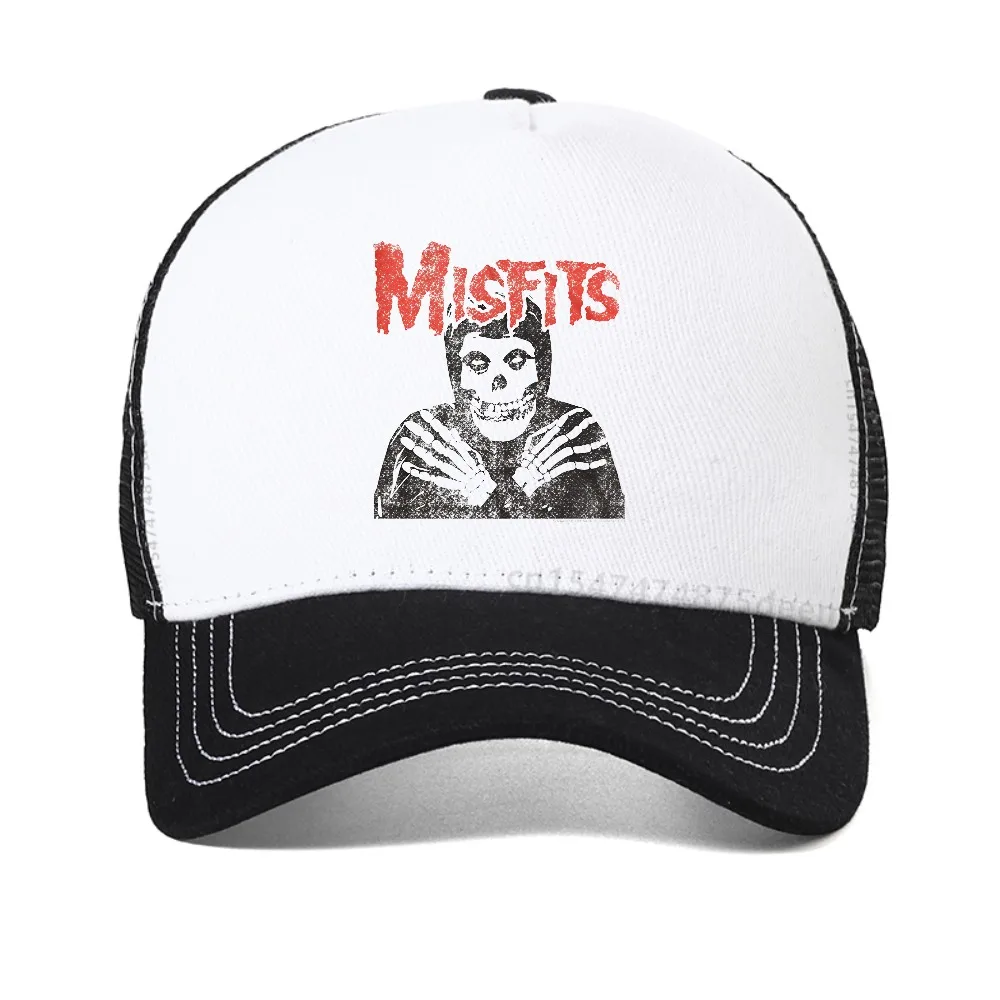 

Misfits Graphic Vintage baseball cap Rock Band Design Casual Summer mesh sun hat fashion adjustable Breathable Snapback hats