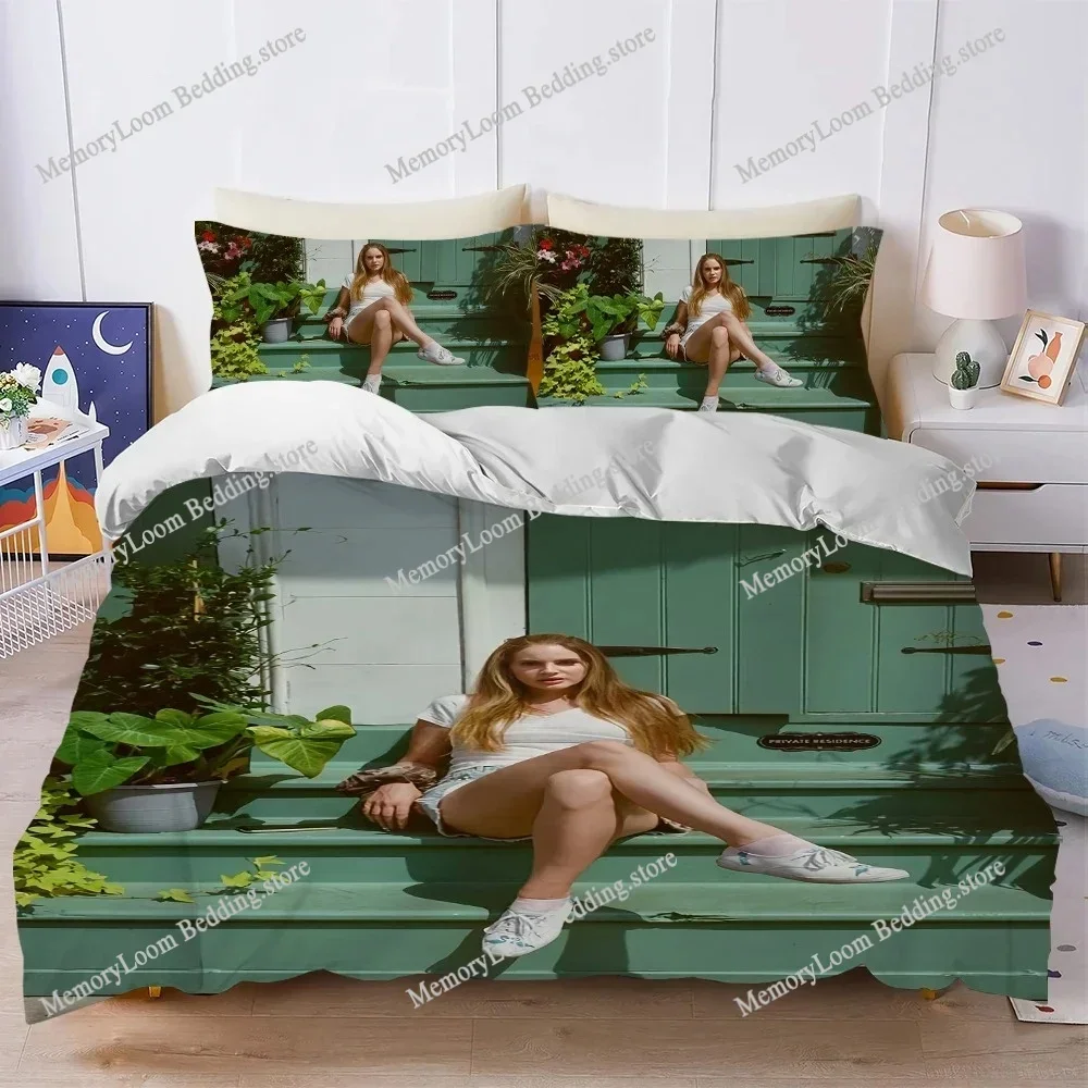 Singer L-Lana Del-Rey Music Duvet Cover Set Style Bedding Soft Laundry Cotton Bed Four Seasons Student Dormitory Luxury Gift963