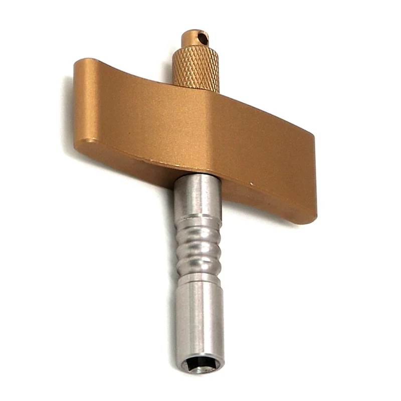 

ABVB-Drum Tuner Universal T Style Standard Square Wrench For Musical Instrument Tuner Gold