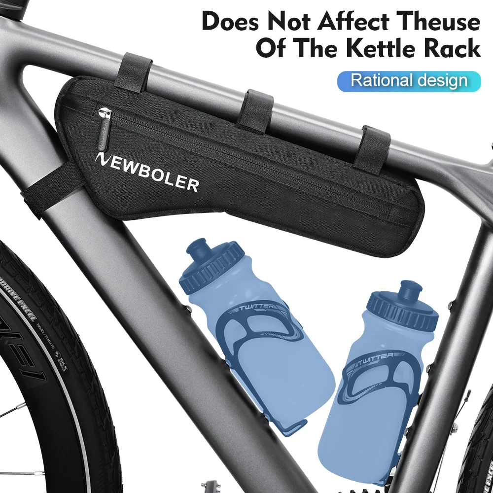 NEWBOLER 1.5LBicycle Bag Bike Front Tube Frame Bag Triangle Pouch MTB Cycling Bag Pannier Packing Pouch Accessories