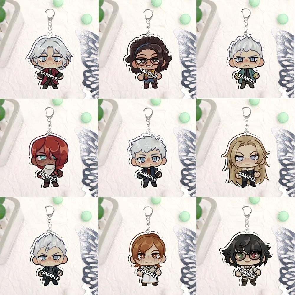 

For DMC Game Peripheral Dante Vergil Nero Nico Lucia Kyrie Acrylic KeyChain Decoration Pendant Creativity Festival Gift
