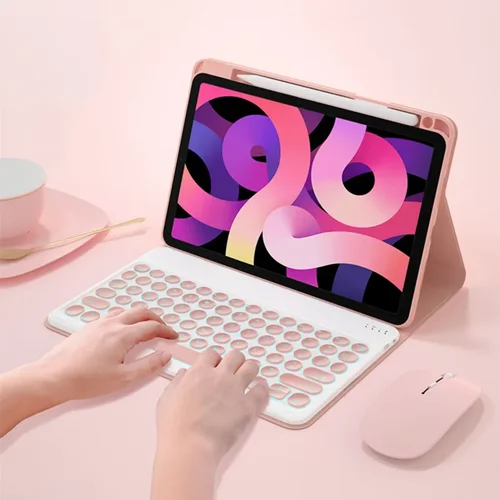 Imagen 2 del producto Funda de teclado Bluetooth para Huawei MatePad SE 11 2024, Funda retroiluminada para teclado y tableta, Funda para Huawei MatePad SE 11