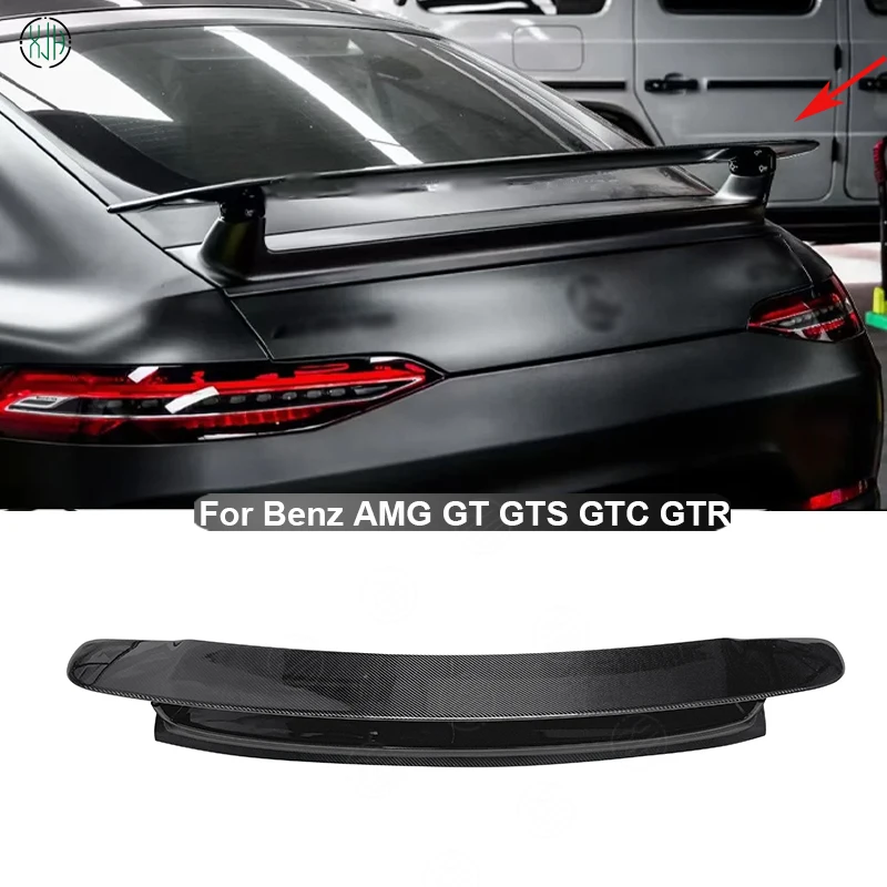 Carbon Fiber Car Rear Trunk Spoiler Rear Wing Tail Wing Parts OEM Style For Benz AMG GT43 GT50 GT53 Upgrade Body kit