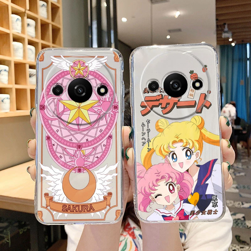 جراب هاتف كرتوني لـ Xiaomi Redmi ، سيليكون شفاف ، TPU ، غطاء ناعم ، البحارة والأرانب ، البحارة والأرانب ، الفتيات والفتيات ، A3 و A3X ، POCO C61