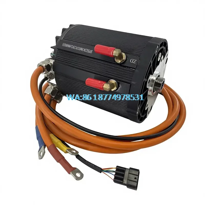 Wmwmnu 10000W Brushless Mid Drive Motor 72V Water Cooling Gear Aluminum Frame IP67 Waterproof for ATV UGV or