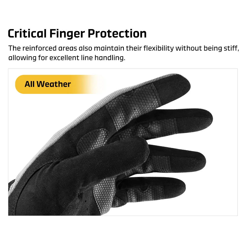 Guantes de pesca NOEBY Nanoclaw antideslizantes anti-UV para jigging - imagen 4