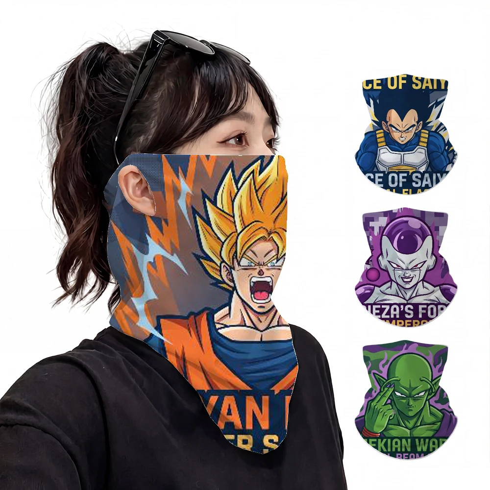 dragon ball son goku UPF50+ Ice Silk Neck Gaiter Full Face Mask Cycling Motorcycle Fishing Breathable Sun Protection Face Cover