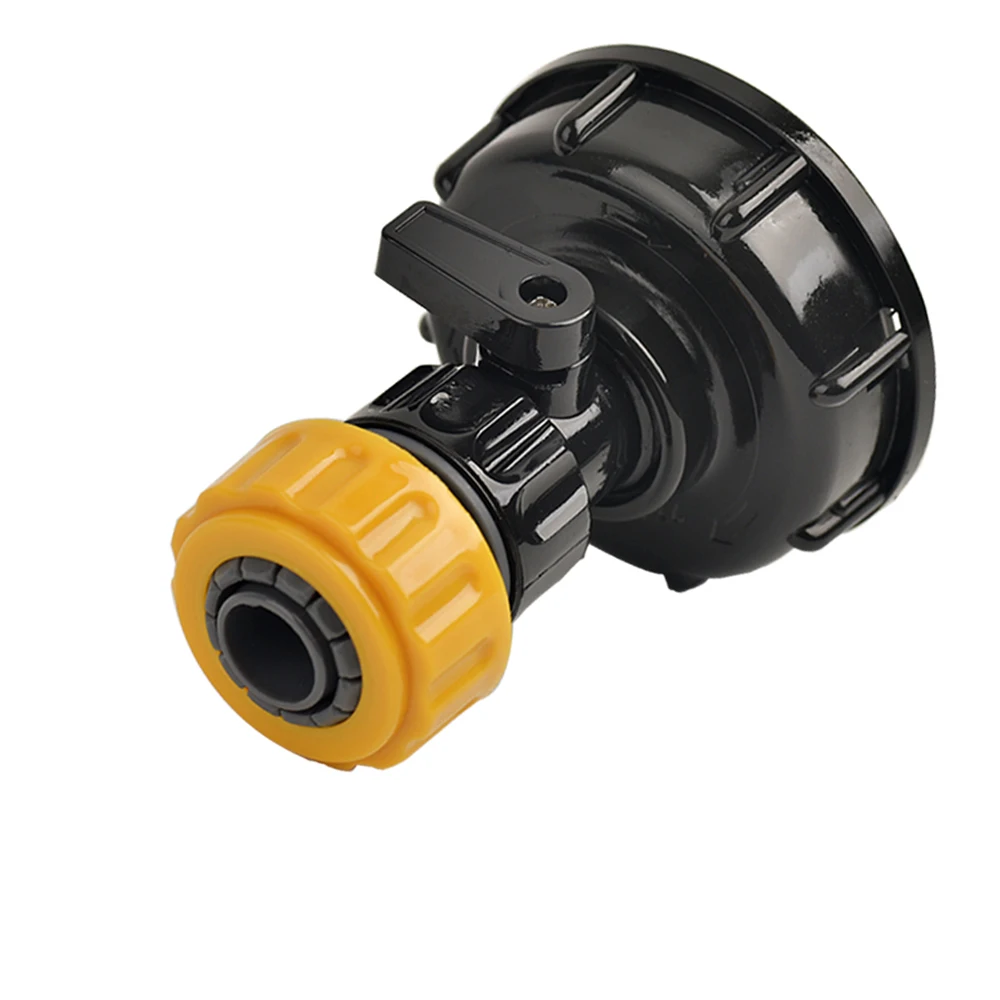 1000L IBC Water Tank Adapter Ton Barrel Fittings, with 1/2 3/4 inch Quick Hose Connector Garden Home Valve Fitting