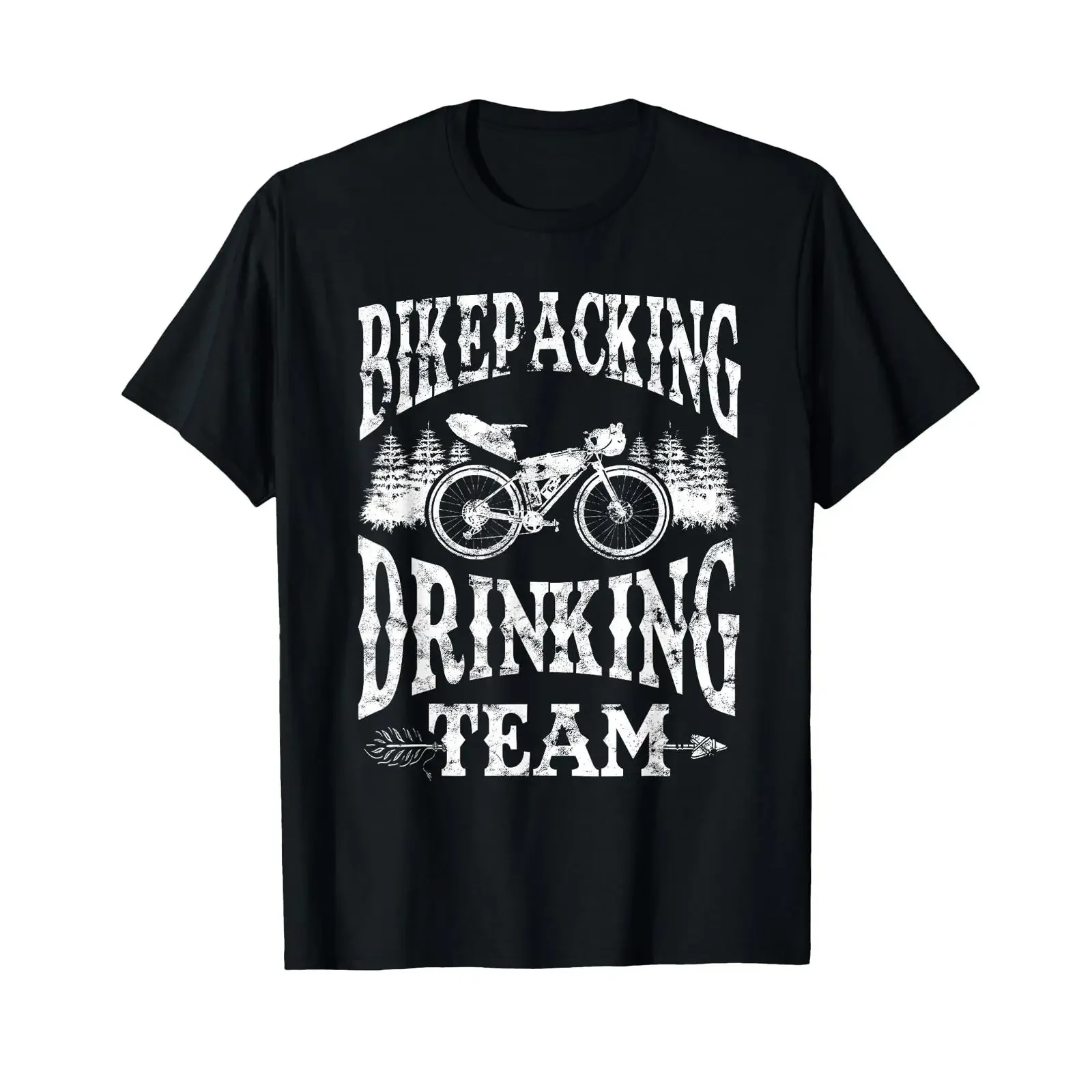 Bikepacking Bicycle Pack Gravel Bike Cycling T Shirt black vintage Washed Comfortable Stretched Stylish Casual designer clothes
