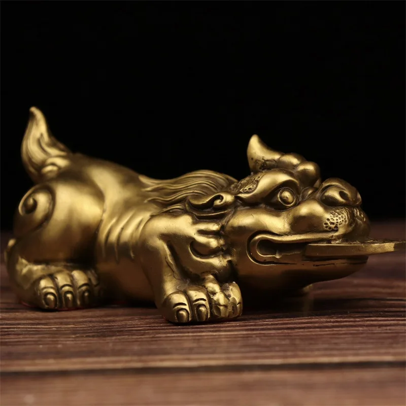 

Guyunzhai Brass Gold Ingot Home Decoration Fu Character Craft Gift