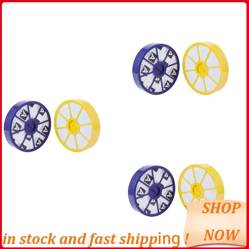 6X مجموعة مرشح HEPA الأمامي والخلفي لـ Dyson DC05 DC08 DC15 DC19 DC20 قبل وبعد، مكنسة حساسية المحرك العلوي والسفلي الساخن!