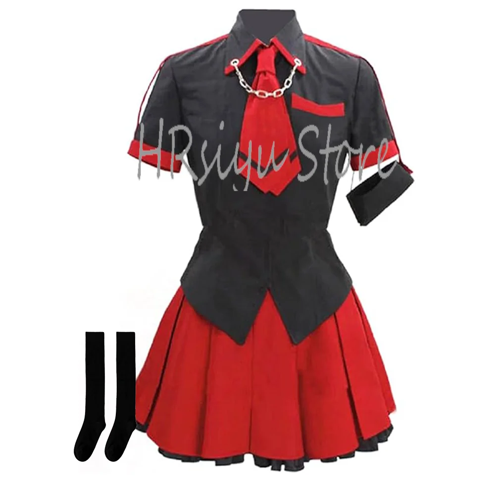 Women's Cosplay Kisaragi Saya Costume School Uniform Outfit Halloween Full Set- customized