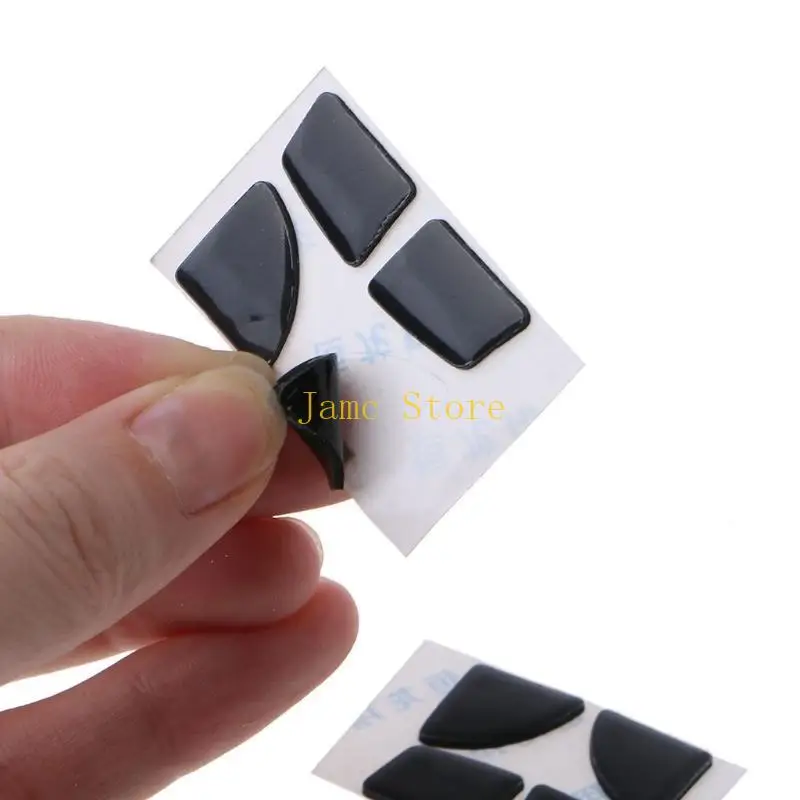 LX0B 2Sets Mouse Skates Replacement Feet Pads Black Mouse Feet Sticker For MX 2S Mouse