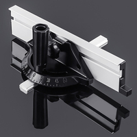 A17Z Miter Gauge Carpentry Push Rod Angle Ruler Table Saw Ruler Woodworking Tool Adjustable Flip Stop