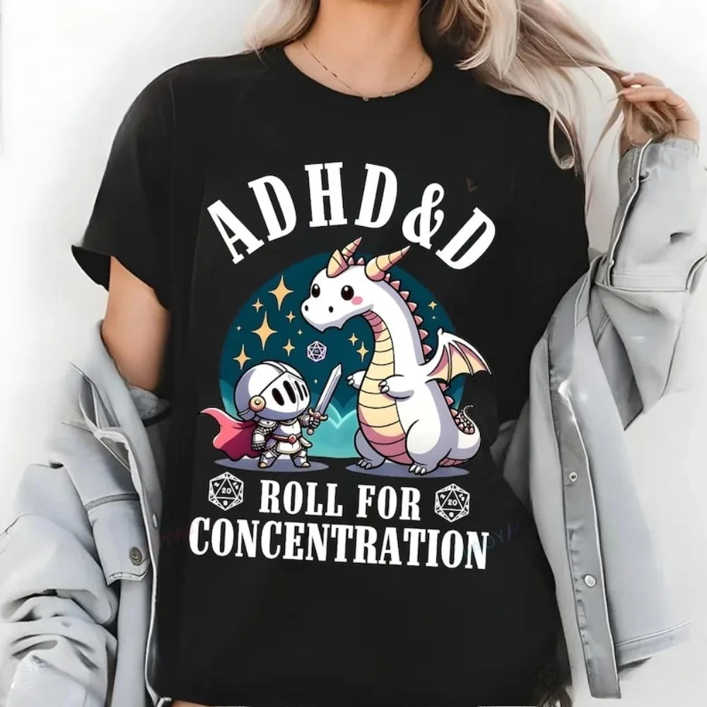 Rogue Adhd&D Roll RPG DnD Class T Shirt Board Game D&D Character Dungeons and Dragons Graphic Printed T-shirt Casual Man Tees