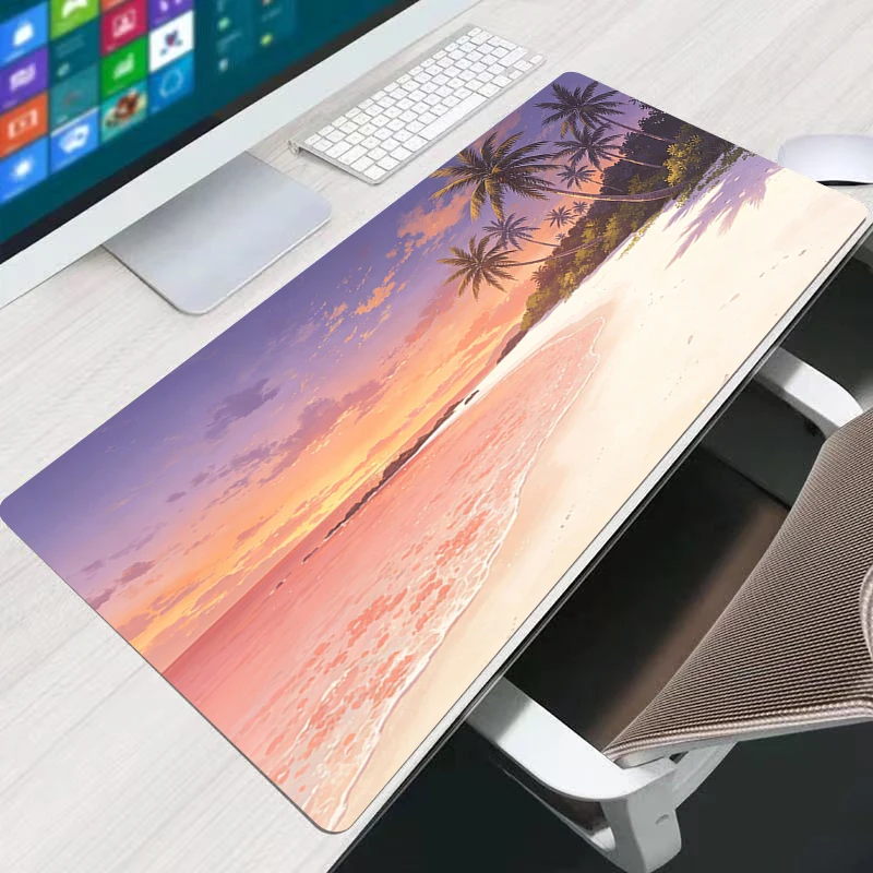 Mouse Pad Japanese Anime Scenery Extended Desk Mat Healing Mouse Mat Keyboard Pad PC Gaming Rug Office Mousepad Home Table Pad