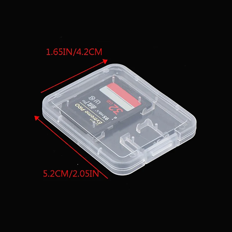 10pcs SD Memory Card Storage Box plastica trasparente TF Sim Card Storage Case Holder SDHC MMC XD CF Card Cover protettiva