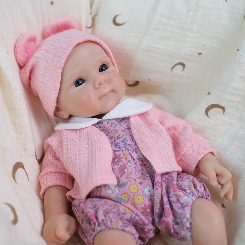 12inch Reborn Baby Doll Bettie Flexible Soft Solid Silicone Reborn Dolls Mouth can open Super Soft Elastic High Quality Dolls