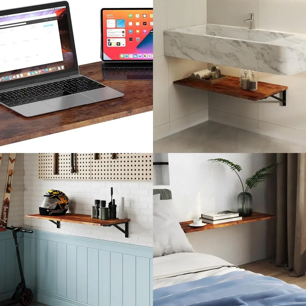 Grande mesa dobrável de parede, folha suspensa 39,37x19,69 resistente para escritórios domésticos, bares e jantar