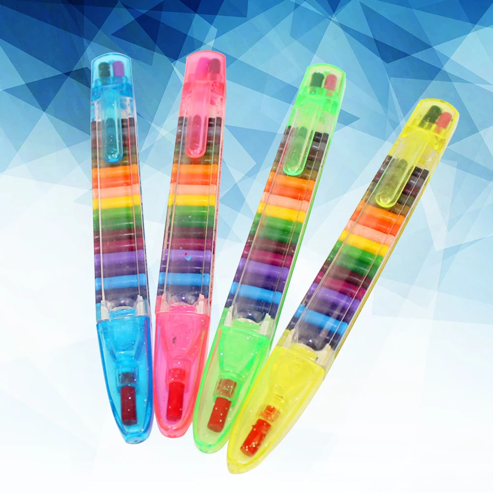 4 pastelli per pittura per bambini, cera naturale sicura, non tossica, 20 colori, set da disegno colorato per la scuola, la casa, arte, pastelli per bambini