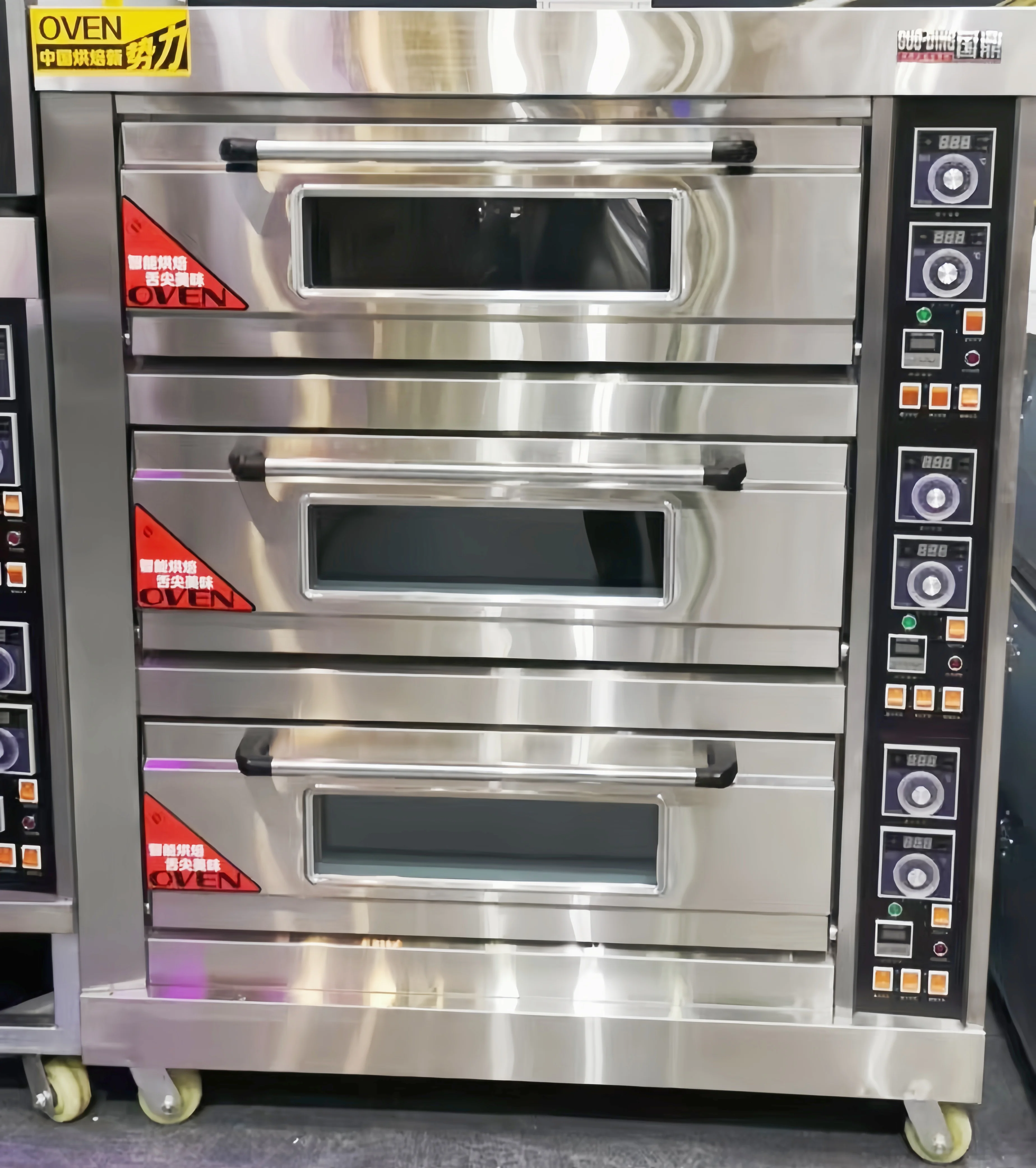 فرن غاز تجاري بثلاثة طوابق وست - مراجعة Commercial Kitchen Baking Oven وسعره