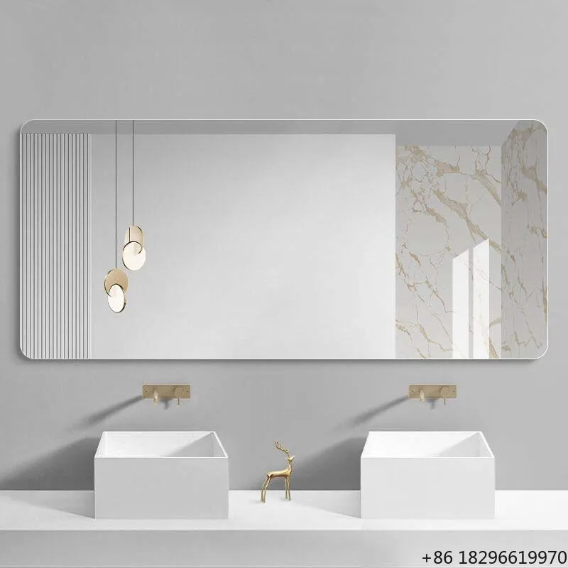 

Bathroom Wall Mirror Explosion-Proof HD Glass Cosmetic Makeup for Home Hotel