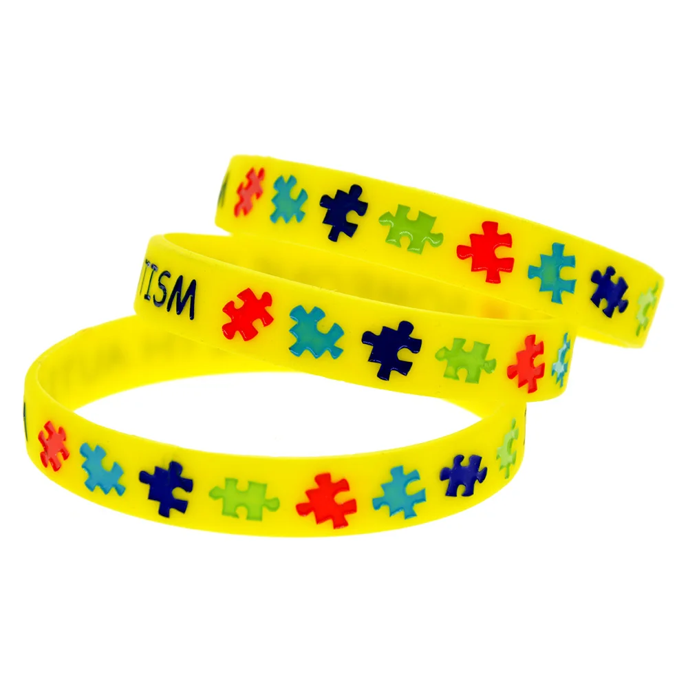 50 Stück „Ich liebe jemanden mit Autismus“-Silikonarmbänder zur Unterstützung und Sensibilisierung, Erwachsenengröße – Detail 6