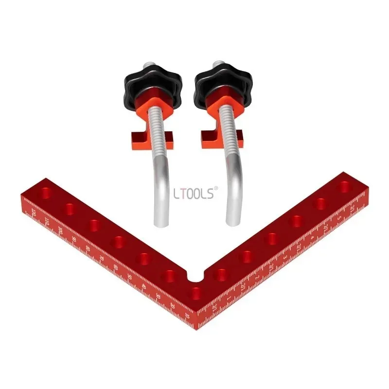 Fixator Sudut Kanan 120Mm 90 Derajat Perlengkapan Tambahan Berbentuk L Alat Penjepit dan Pengukuran Penanda Pekerjaan Kayu