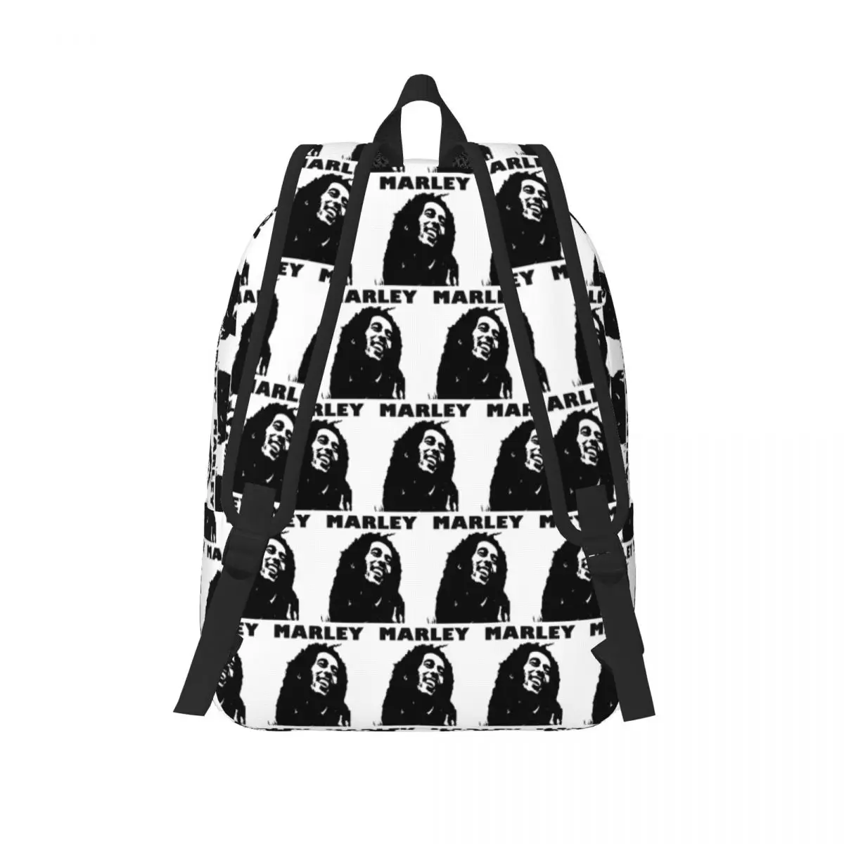 Bob Marley Student Backpack School Bag Hiking Travel Daypack for Men Women Fashion Bookbag Shoulder Bags