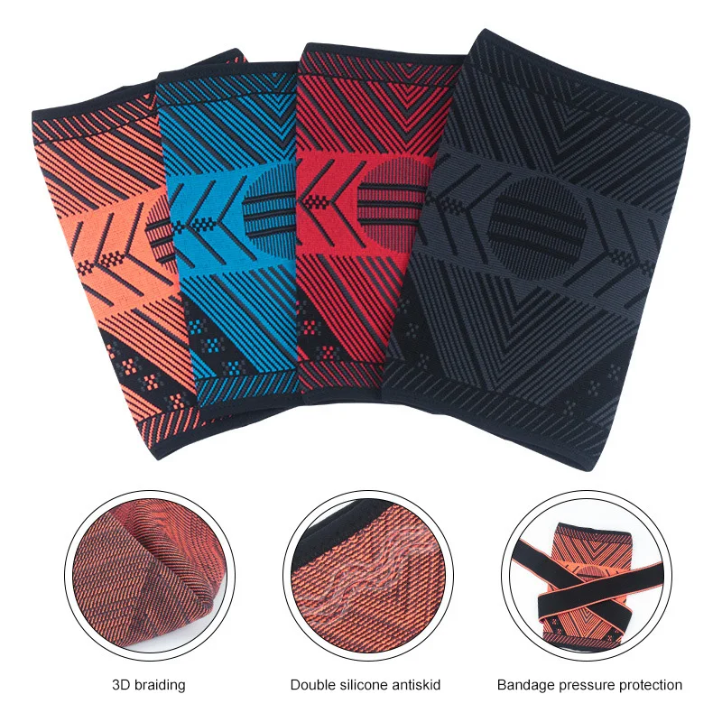 

Sports knee pads knit warmth and pressure leg protectors basketball, football, mountaineering and running protectors