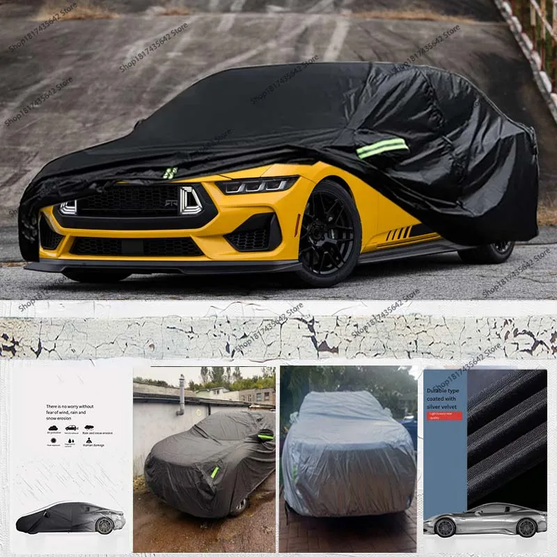 

Waterproof Car Cover 210D Car Outdoor Full Car Cover for Ford for Mustang 490x195x130cm Sunshade Dustproof