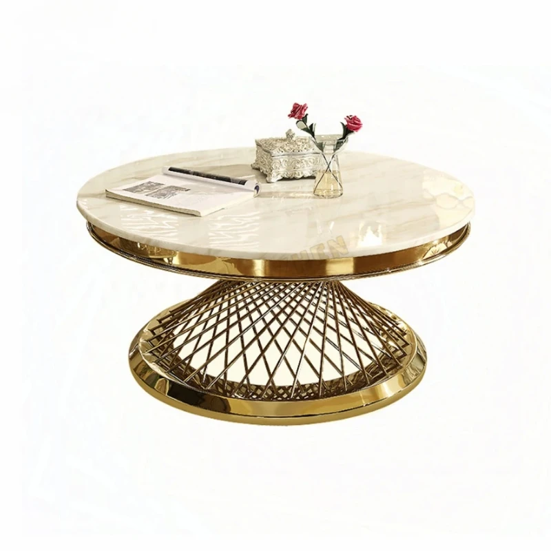 Home furniture, circular center table, marble, modern luxury living room decorations