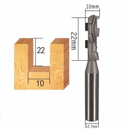 Fraise à bois diamant 8mm 10mm 12mm outil de menuiserie couteau droit allongé proformance routeur bits alésoir