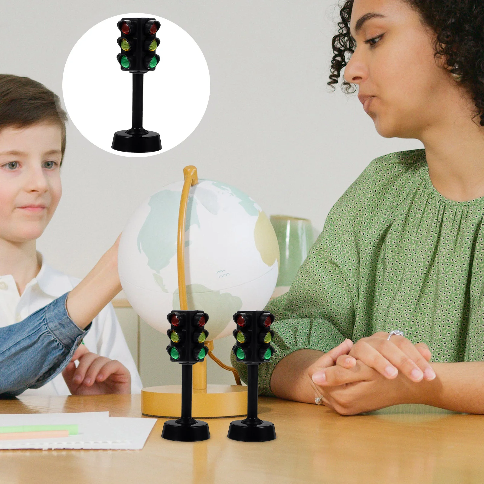 

12 Pcs Traffic Light Model Toddler Signal Toy Signs Child Educational Toys for Kids Lamp Abs