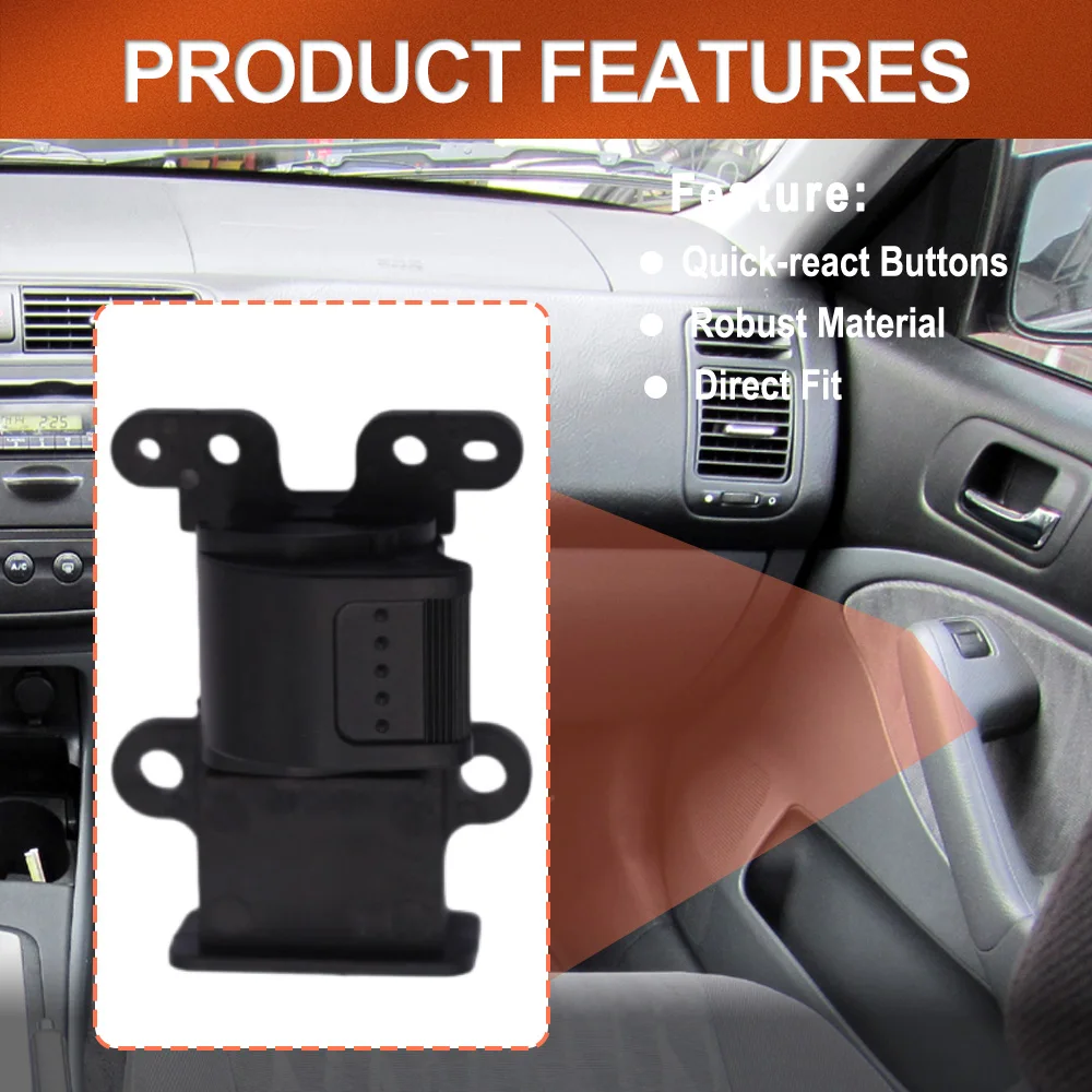 

1pc Car Power Window Switch Button Front Right Passenger Side 35760S5A003ZA for HONDA CIVIC CR-V 2001-2006