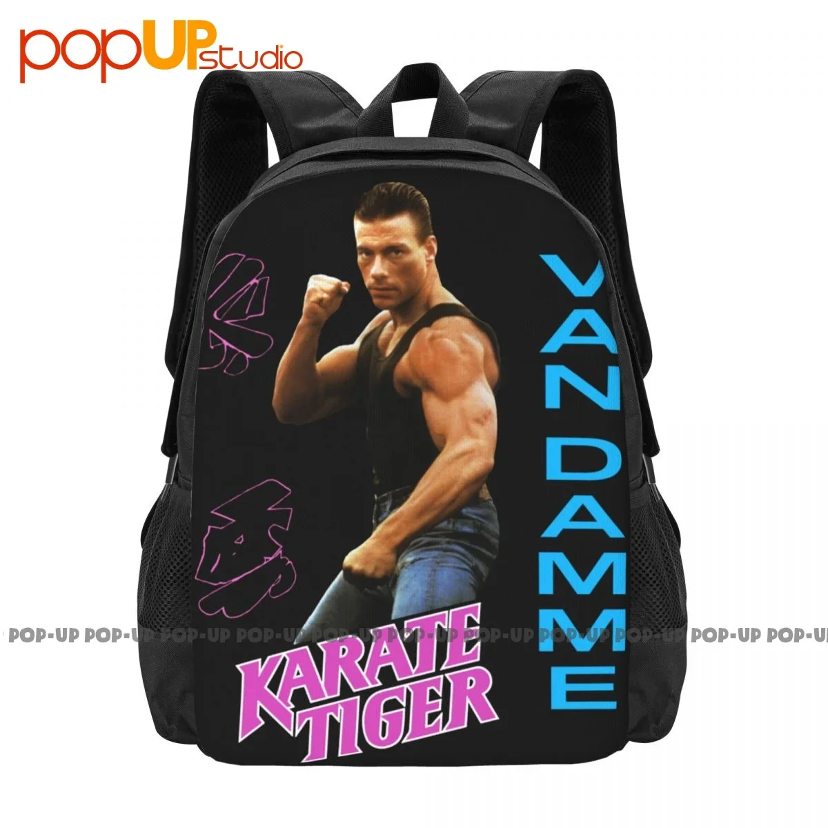 

Jean Claude Van Damme Karate Tiger 1986 Backpack Large Capacity School Training Shopping Bag School Sport Bag