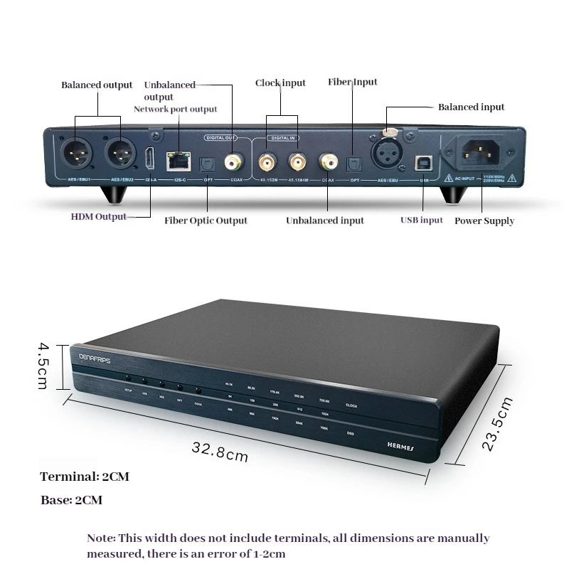 SUQIYA-HERMES12th HiFi Digital Player Interface Supports External and Optical Input