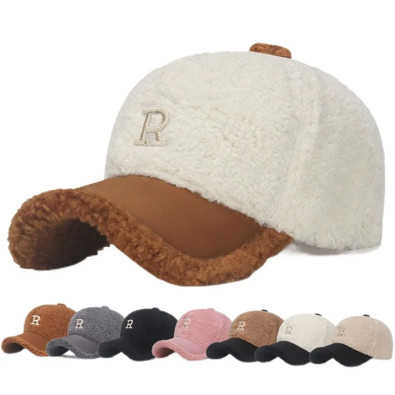 Winter Fashion Warm Baseball Cap Fashion Ladies Street Shooting All-match Embroidered Cap Street Casual Cap