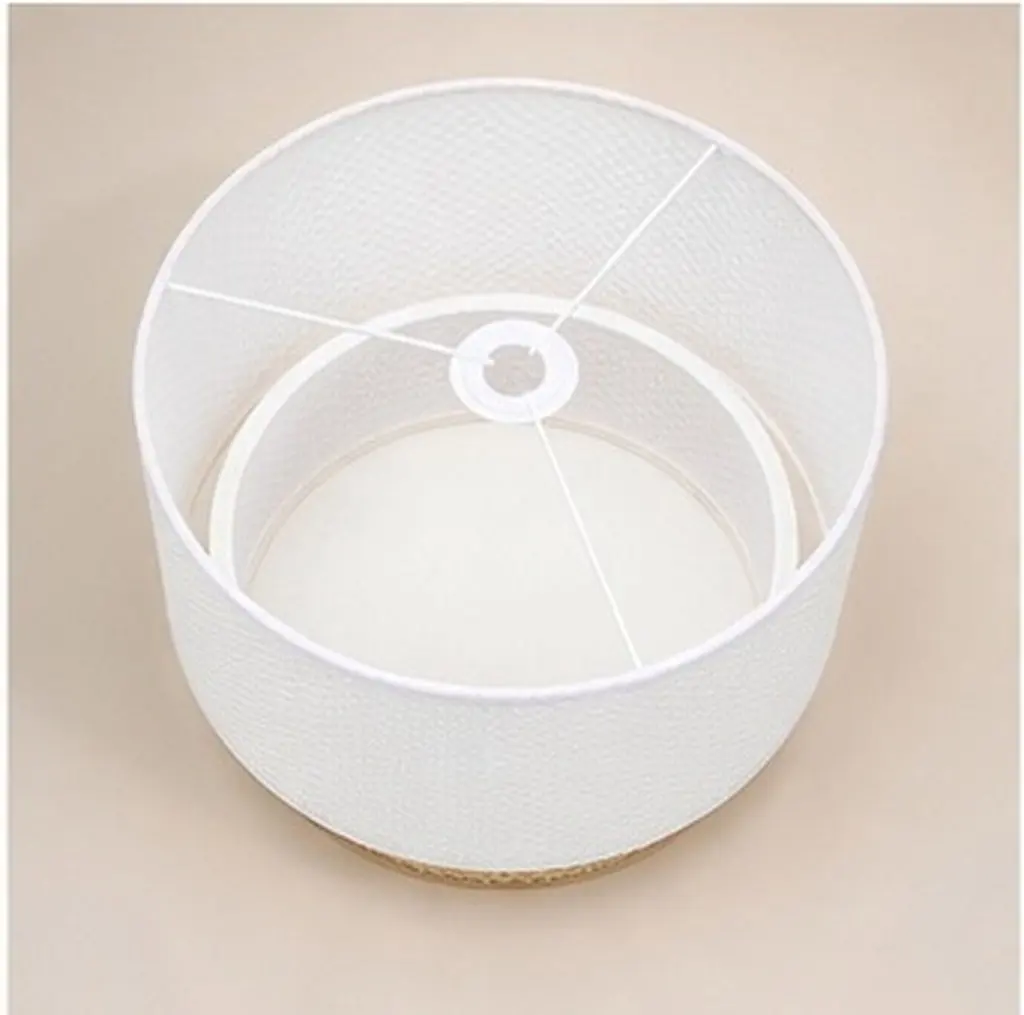 2 Tier Fabric Lampshade Metal Pendant Light Cover E27 E14 Exquisite Layered Lamp Shade Pendant Hanging Light Decor