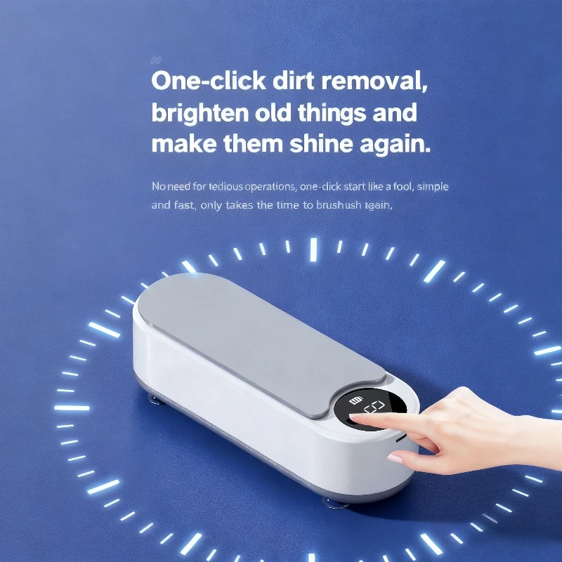 Limpiador de joyas con vibración de alta frecuencia 360 °   Herramienta automática de limpieza profunda, portátil, recargable por USB, para anillos, pendientes, gafas