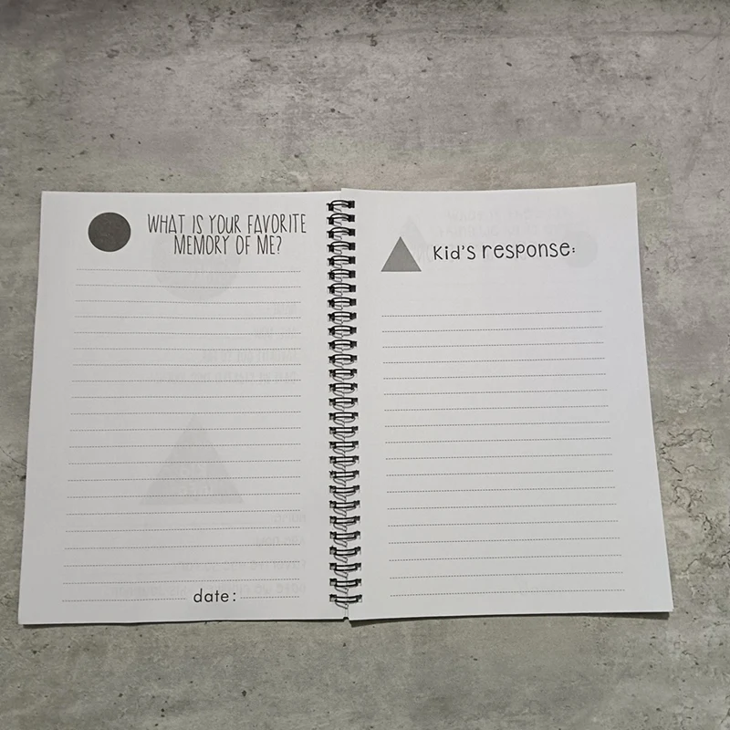 Top-Meaningful Parent Child Interactive Planner Portable Unique Keepsake Notebook For Improve Parent And Child Relationship