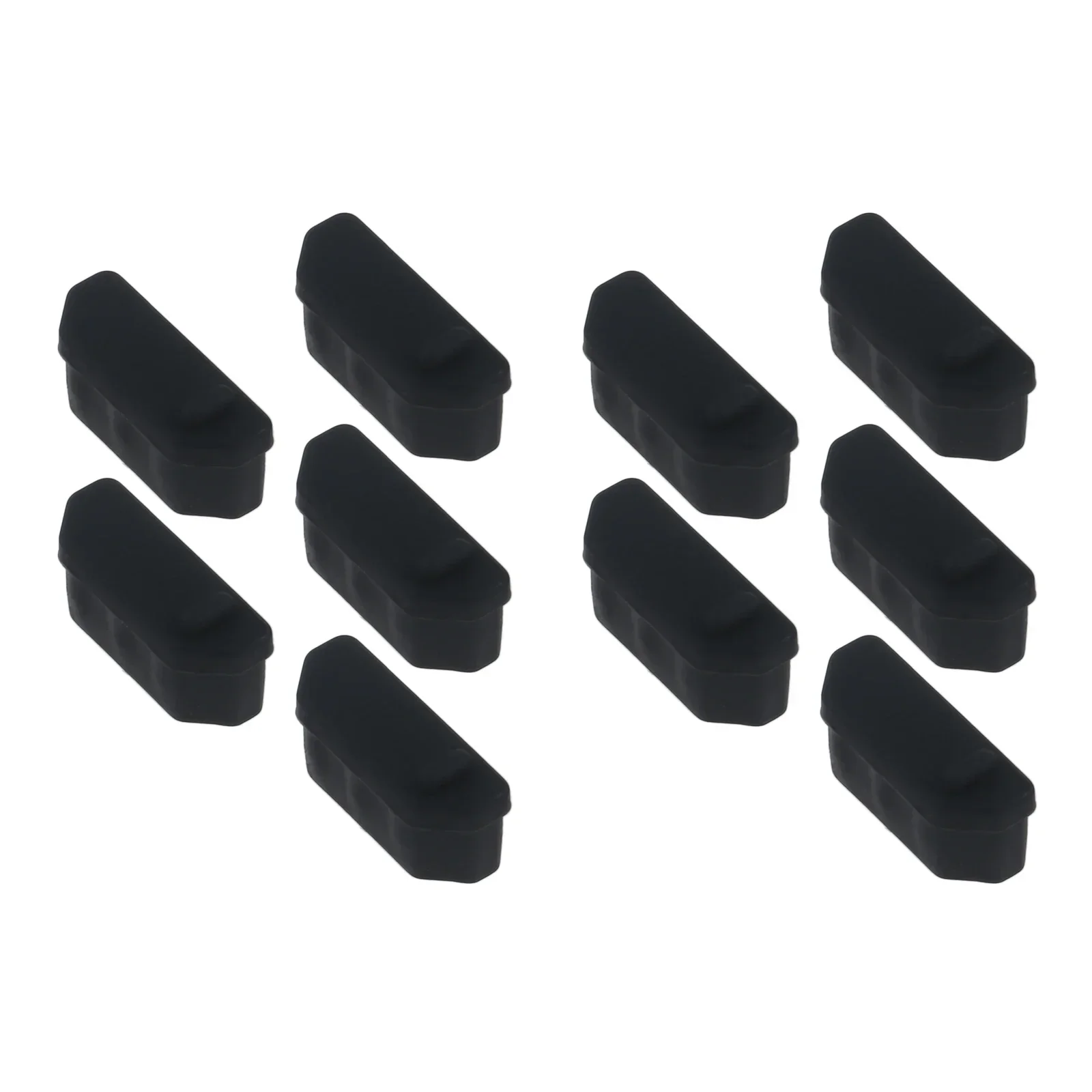 10pcs Wholesale Silicone Anti Dust Plug Stopper Universal Dustproof USB Port HDMI Interface Cover Black for Laptop PC Computer