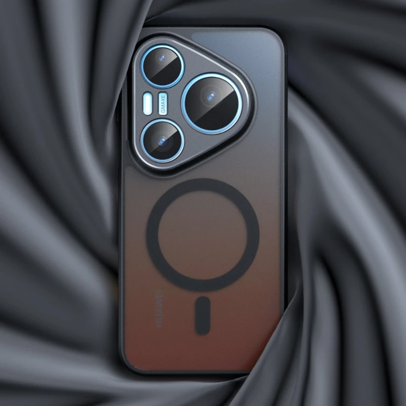 Image of Hülle für Pura 90 Pro Max, magnetisch, für kabelloses Magsafe-Laden, Acryl-Hülle für Pura 90pro, kratzfeste, matte, harte PC+TPU-Abdeckung