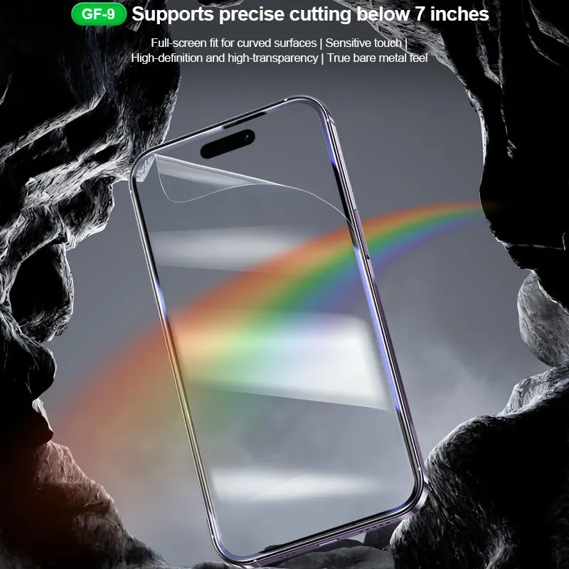 50pcs RELIFE GF-9 HD TPU Hydrogel Film  for 890C Y22 Y25 Cutting Machine Mobile phone Screen Protector Films Less than 7 inches