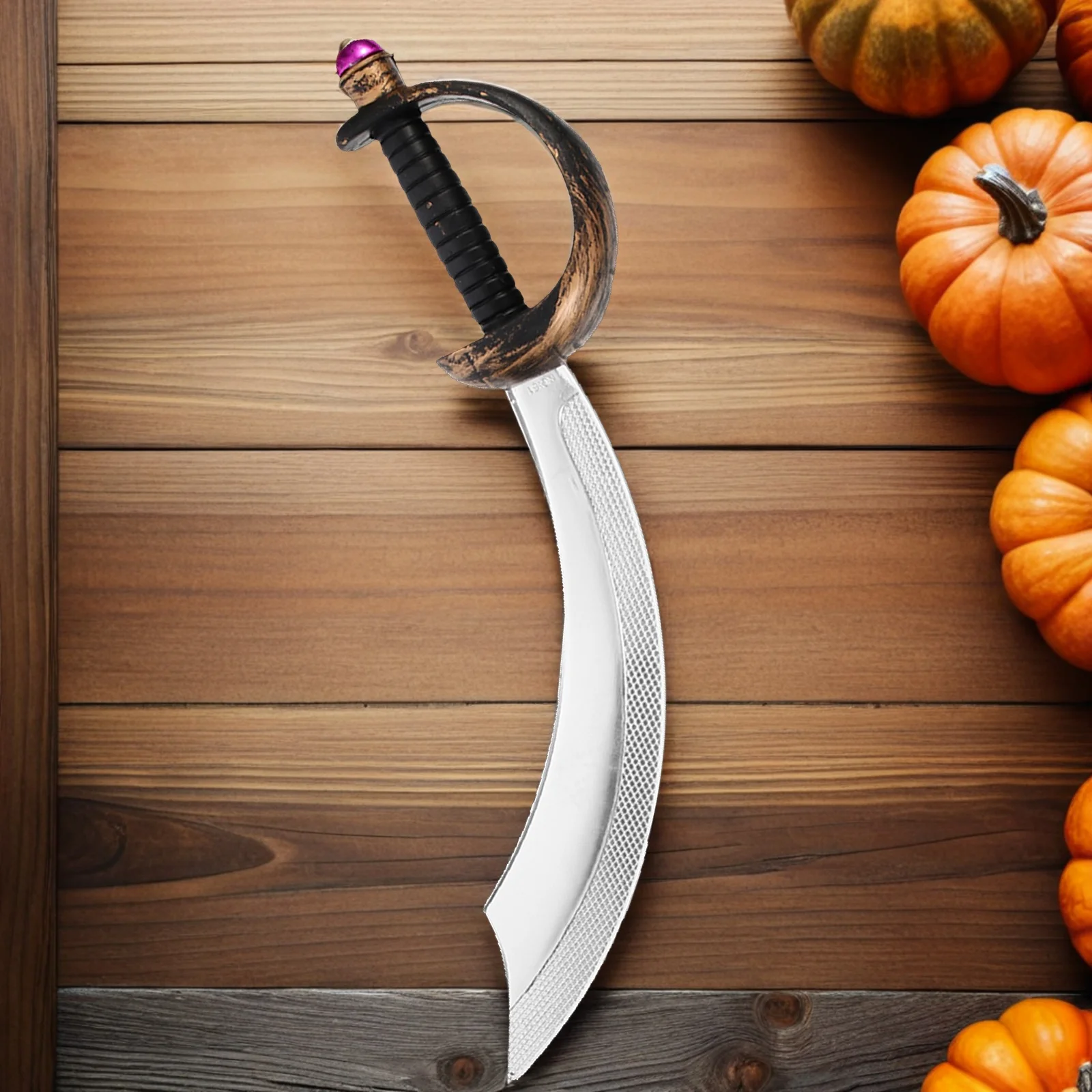 2 Stück Piratenschwert-Requisite für Halloween-Kostümparty, Cosplay-Zubehör, ideale Bühnenaufführung und Geburtstagsfeier-Dekoration