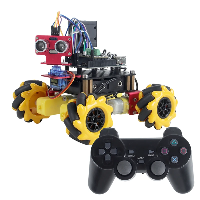 RC Robot Car Kit Mecanum Wheel For Arduino With TT Motor Scratch Graphic Programming STEM Toy