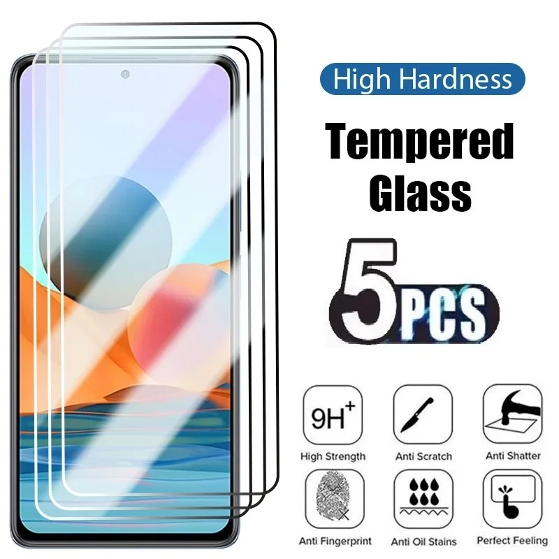 5Pcs Tempered Glass Case For Oppo A16 Screen Protector For OPPO A54 A74 A94 5G opop a15 a15s a5 a9 2020 Protective Film Cover