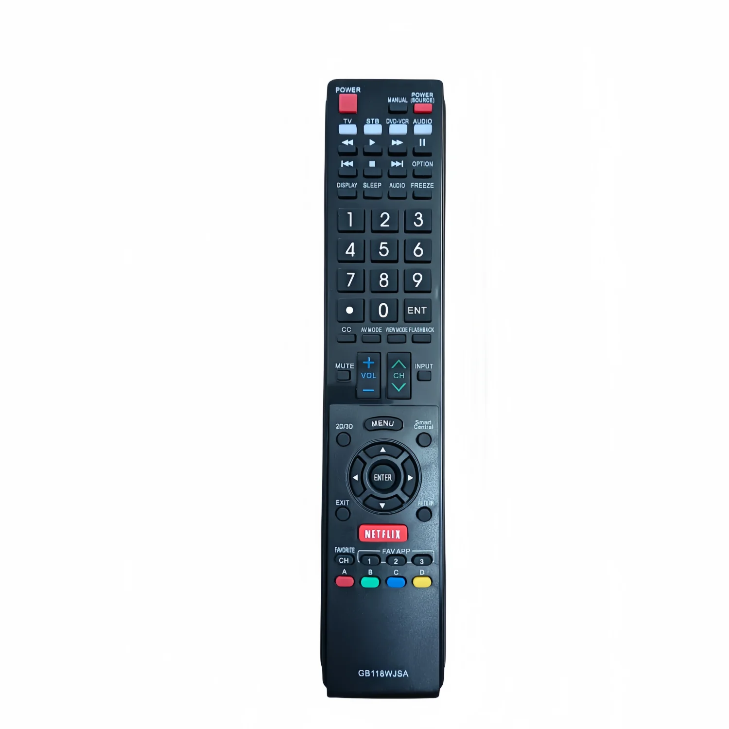 GB118WJSA Remote Control for Sharp AQUOS TV GB004WJSA GB005WJSA GA890WJSA GB105WJSA GA935WJSAE LC-60LE832U/60LE830U/70LE650U