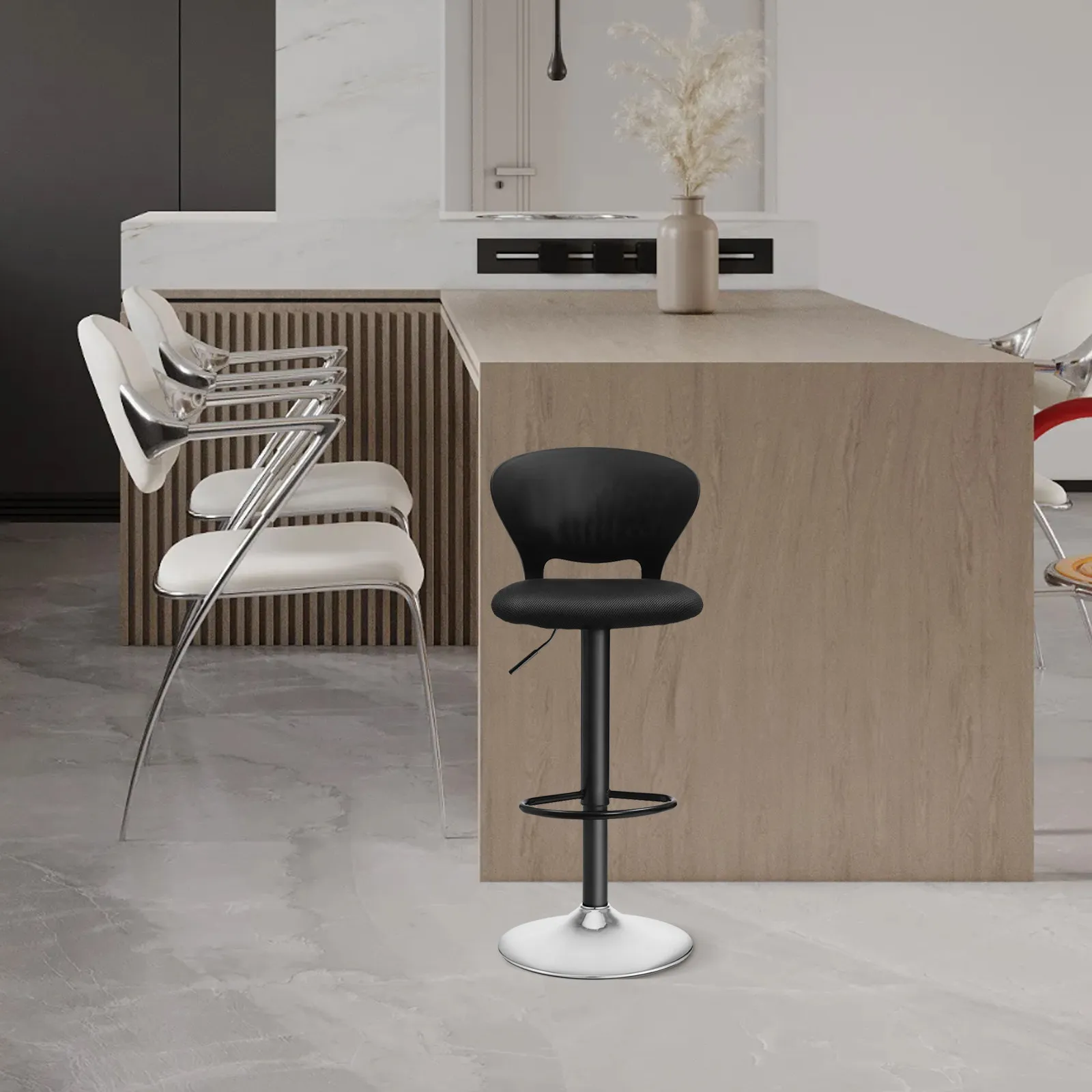 Heavy Duty Bar Stool Plate Stable Round Replacement Office Chair Base Salon Chair Parts Swivel Seat Hardware Bar Stool Part