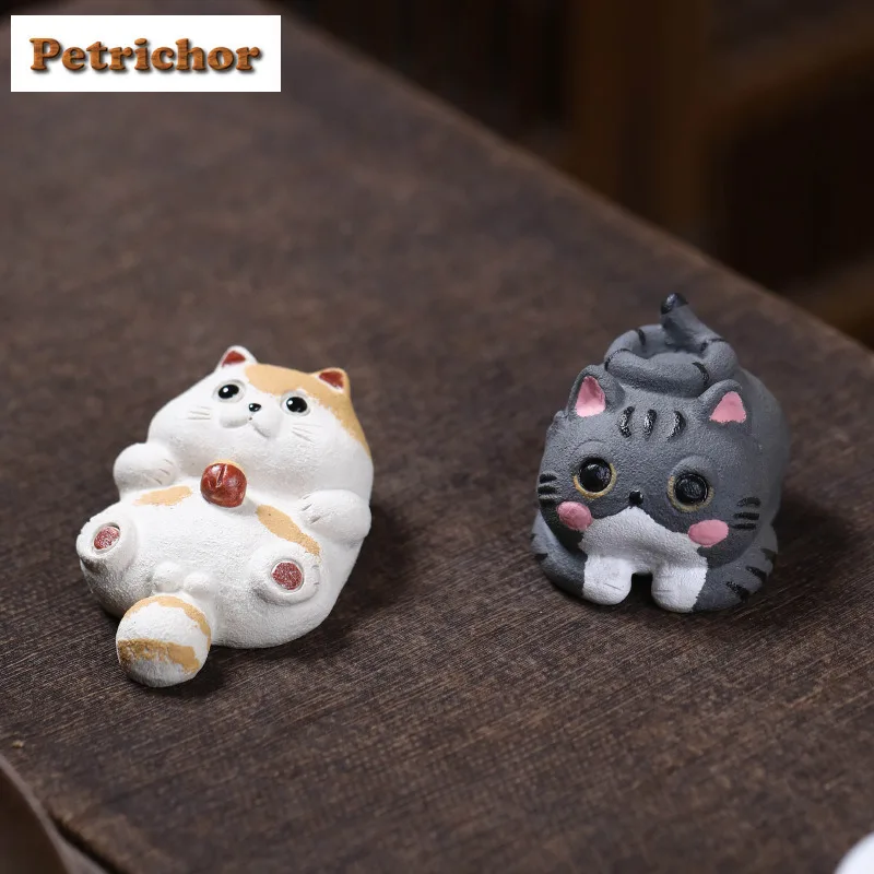 

Исин Цзыша Lucky Cat Tea Pet ручная работа чайная скульптура чайная фигурка игровые игрушки чайная статуя украшения аксессуары мастерство подарок